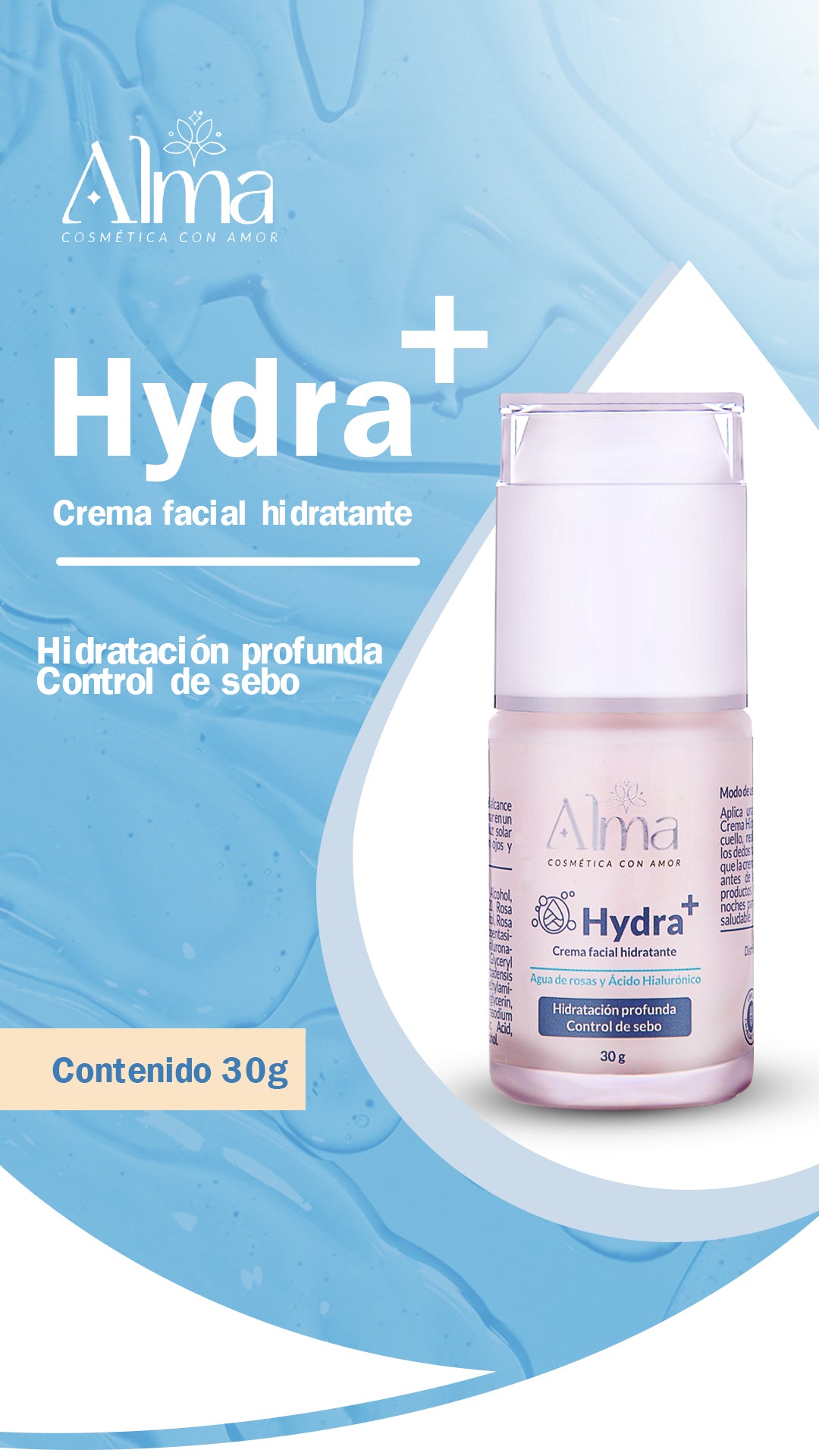 Crema hidratante Facial Hydra+